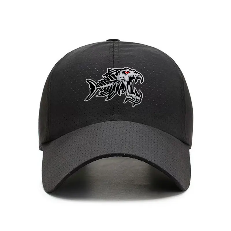 Fierce Skullfish Quick Dry Baseball Cap Adjustable Washed Finish Mesh Sport Hat
