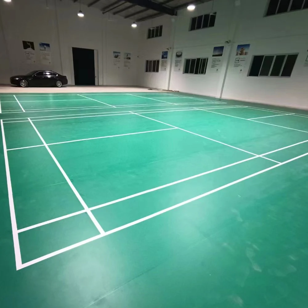 Beau améliorez votre terrain de Badminton avec notre revêtement de sol en PVC Durable