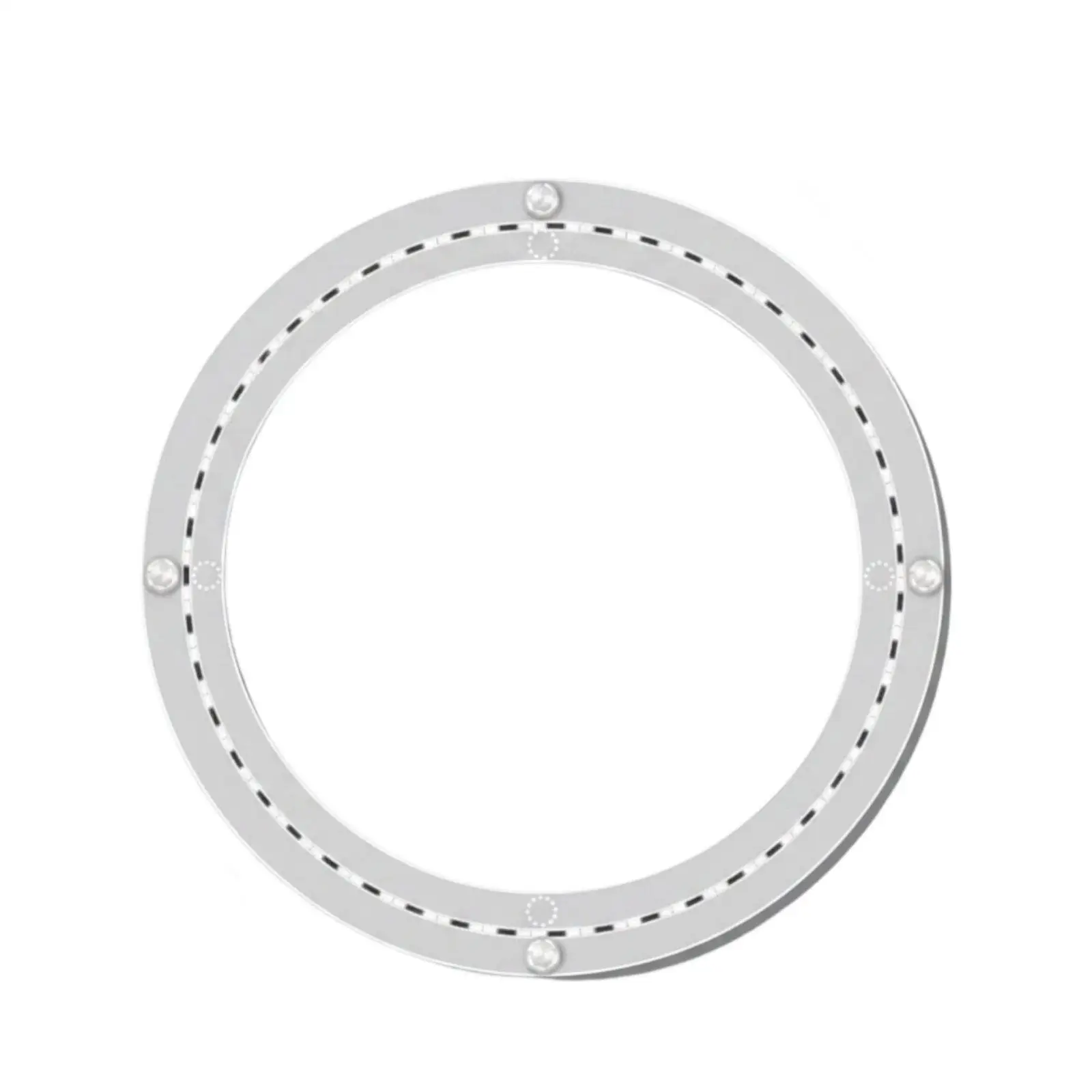 Aluminum Alloy Turntable Base Smooth Swivel Mechanism with Rubber Pads for Glass Marble Wooden Dining Table