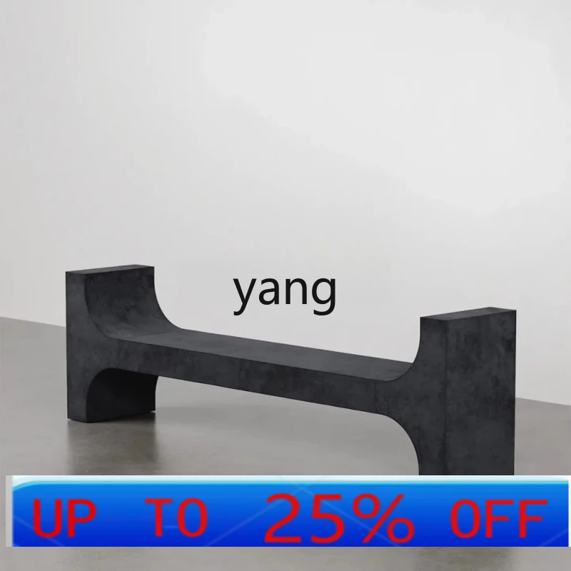 lmM light luxury solid wood bed and breakfast long stool entering the door shoe changing stool modern