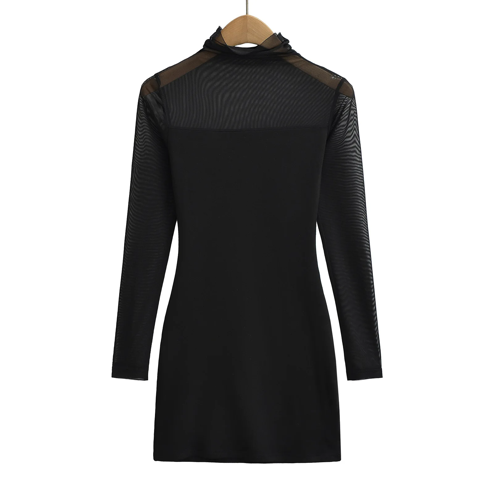 Abiti da donna Abito da notte Festa invernale Maglia dolcevita Modellatura del corpo Maniche lunghe Elasticità Minimalista Semplice Caldo Elegante