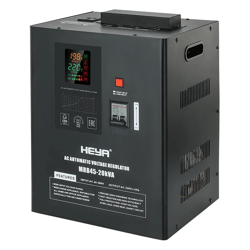 Russian Low Voltage 80-270V Hanging 15KVA AVR 220V AC Automatic Voltage Regulator Stabilizers