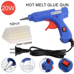 Hot Melt Glue Gun20W Hot Melt Glue Gun Using Glue Stick for DIY Handicrafts, Arts and Crafts, Christmas Gifts, Quick Home Repair