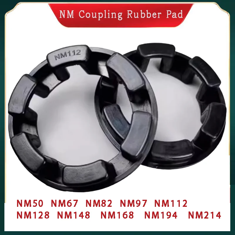 1PCS NM-50/67/82/97/112/128/148/168/194/214 Rubber Coupling Flexible Pump Shaft Coupling Elastic Pad Buffer Shock Absorber Pad