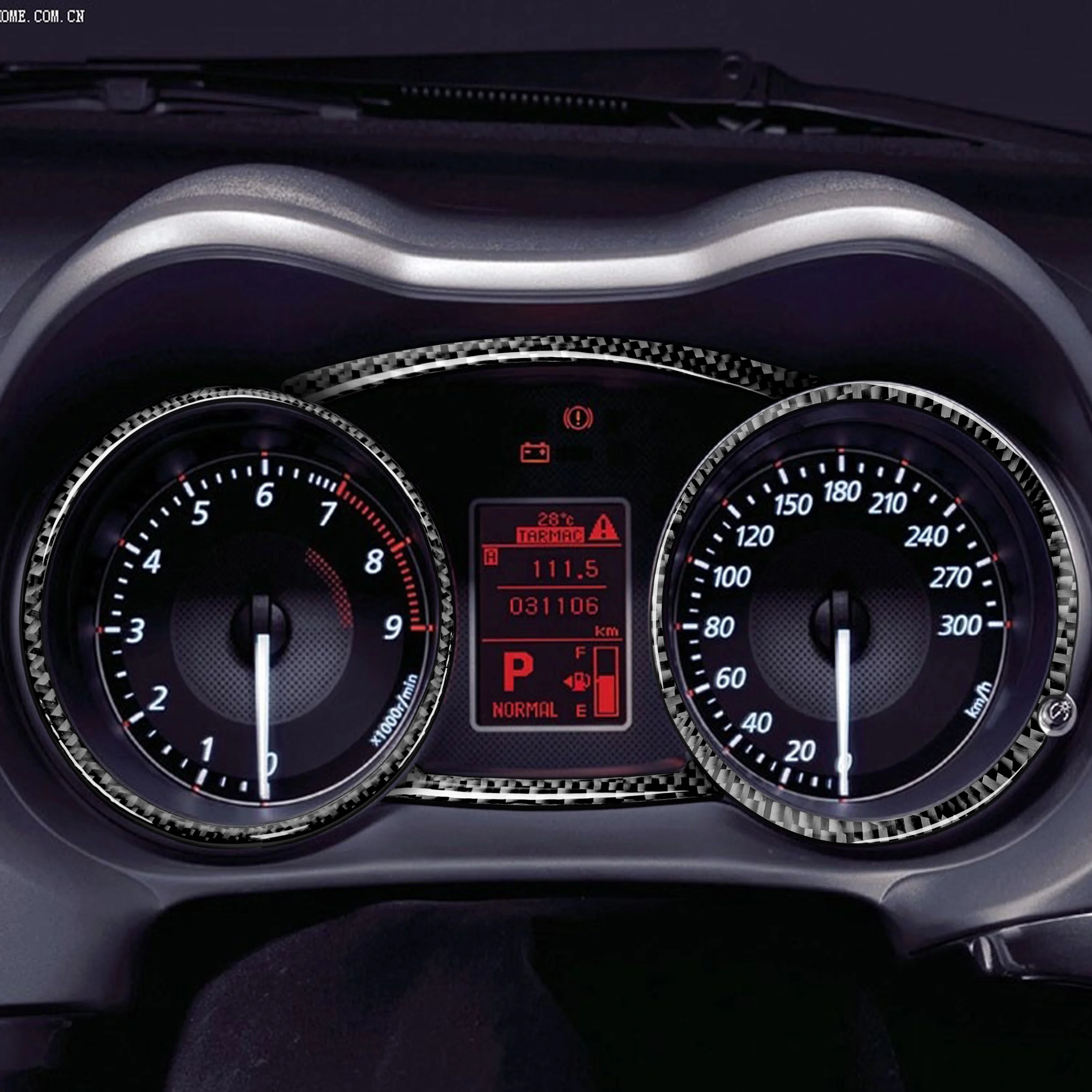 Carbon Interior Trim Sticker Set Speedometer Window Lifting Storage Car Accessories For Mitsubishi Lancer EVO X MR 2008-2015