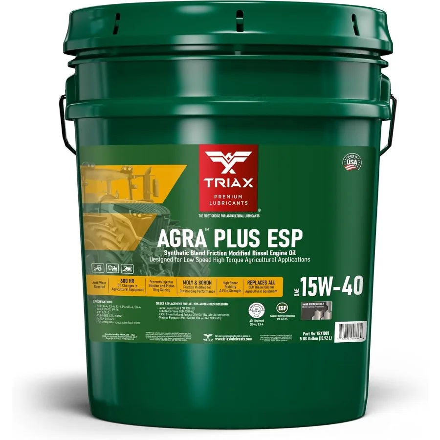 Agra Plus ESP 15W40 CK4 مزيج صناعي مرخص API عالي الأداء زيت محرك ديزل معدل للاحتكاك للخدمة الشاقة أ #1