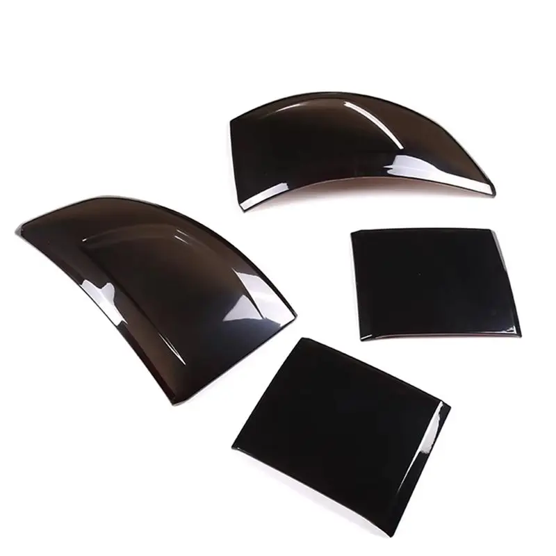 DT17 4Pcs Tail Lamp Guards Cover Trim For Land Rover for Discovery Sport 2020-2022 Smoked Black Rear Light Hoods Decoration
