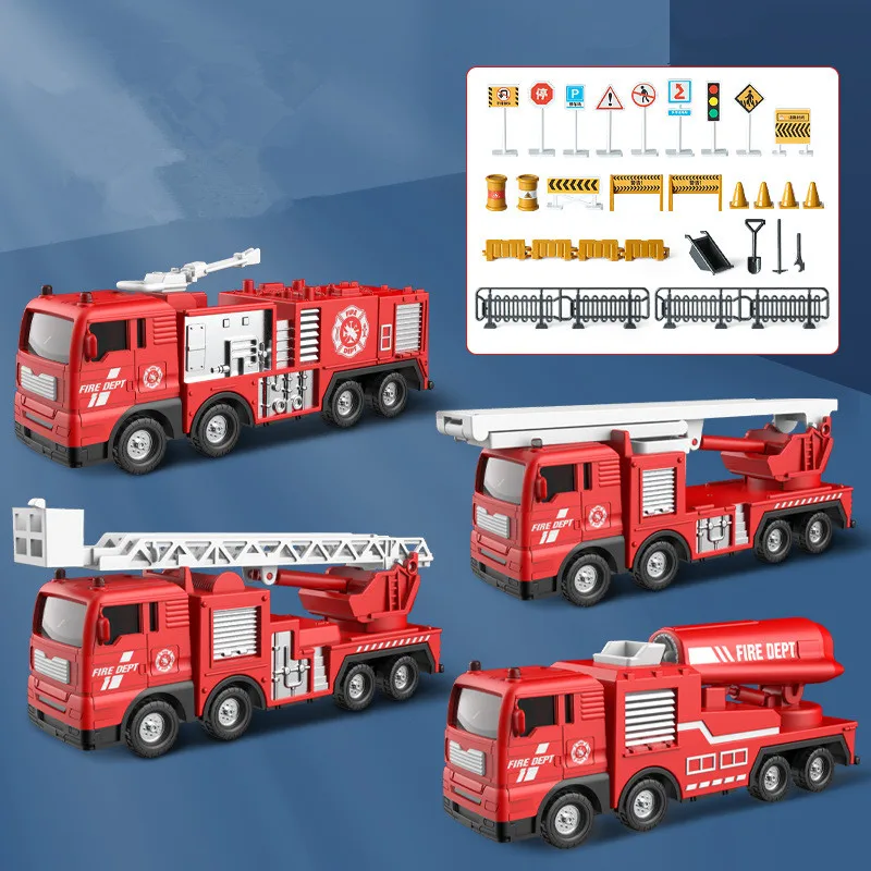 New plastic fire rescue vehicle models,simulated tower crane toys,engineering vehicle toys,wholesale