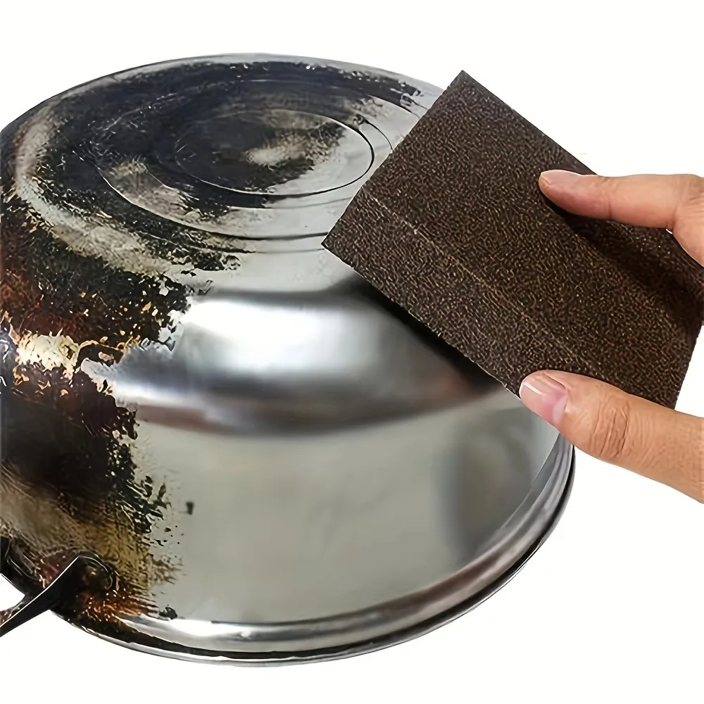 Éponge magique détartrante, brosse de nettoyage ménager, articles utiles pour la cuisine, élimine les taches tenaces du fond des casseroles, outils et produits