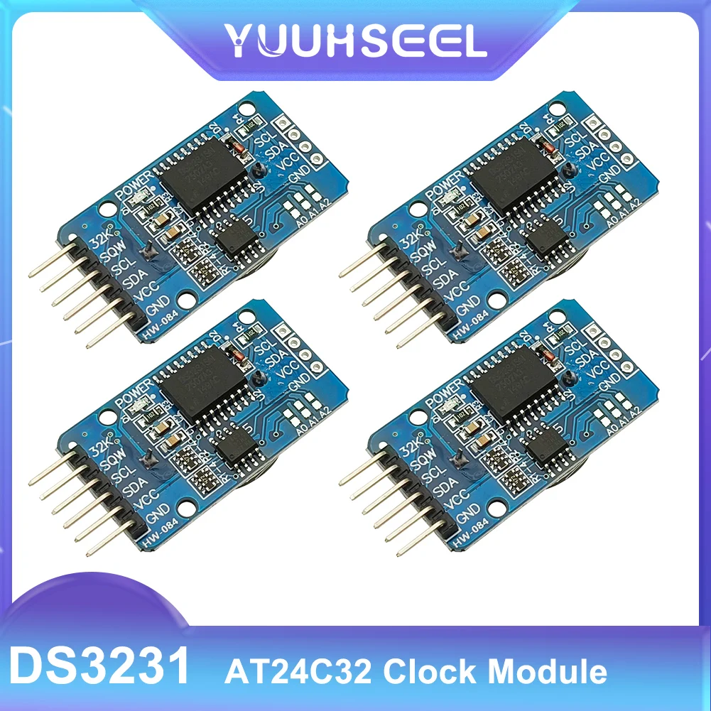 DS3231 AT24C32 Real Time Clock Module DS3231SN IIC RTC Sensor High Precision Timer Alarm Clock Breakout Memory Board for Arduino