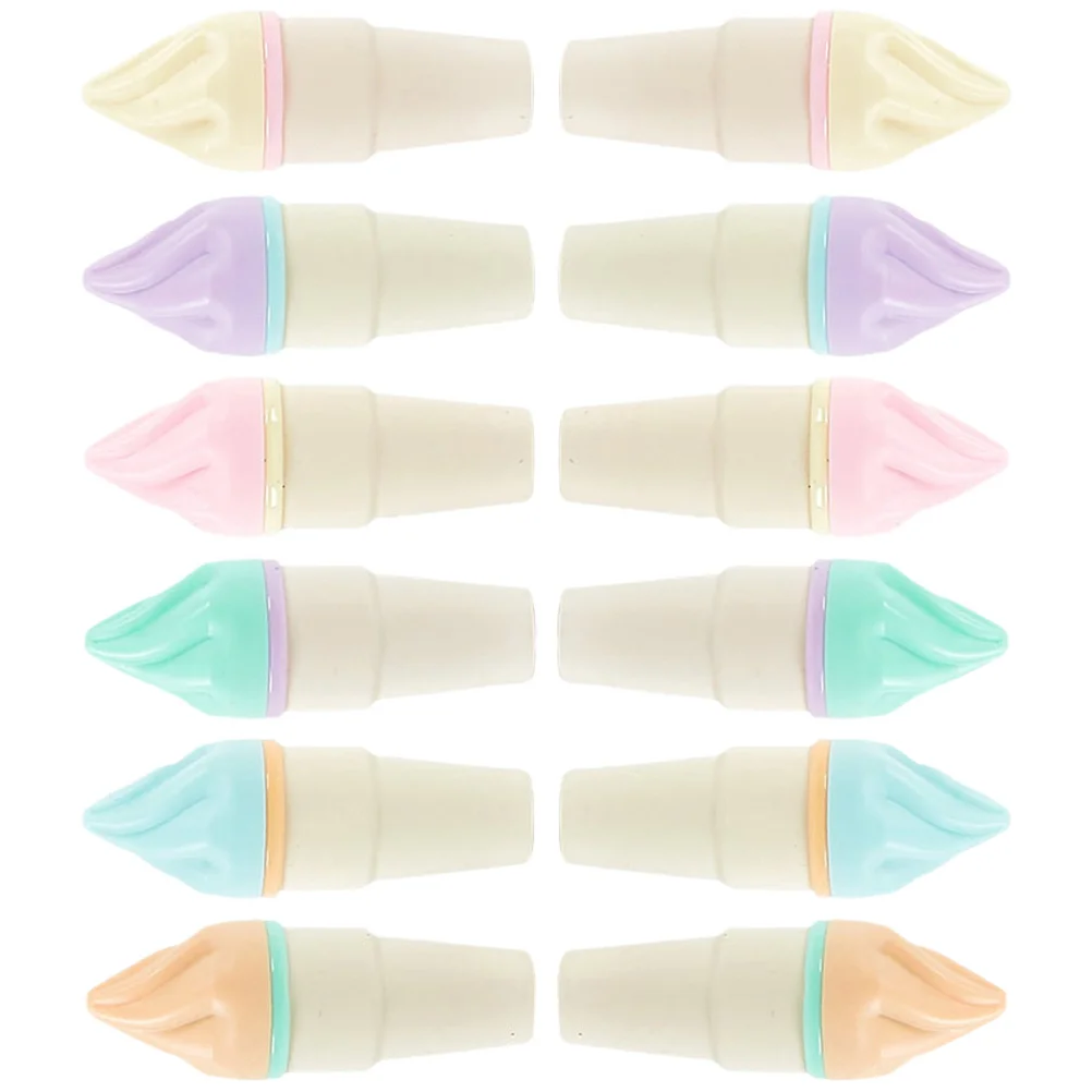 

6Pcs Cone Highlighters Pens Multicolored Markers Kids Adults Scrapbooking Supplies Graffiti Sketch School Work Reading