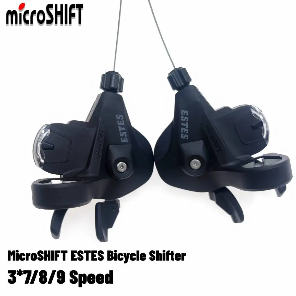 MicroSHIFT ESTES 3x7/8/9-Gang 21/24/27-Gang Schalthebel für rechte oder linke Hand, Rapid Fire MTB Mountainbike Fahrrad-Schalthebel – Detail 1