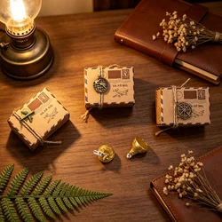 25 pcs Event Souvenirs Boxes Kraft Travel Theme Air Mail Wedding Favor Gift Box Candy Pack Festive Party Supplies caja de regalo