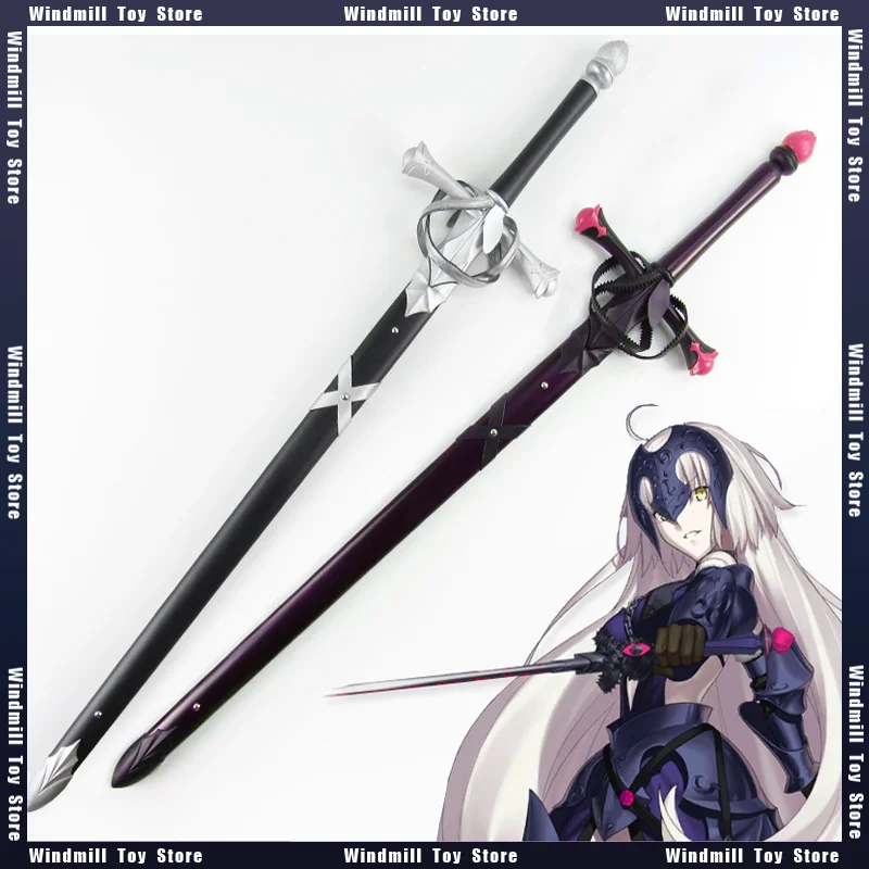115cm Joan of Arc Alter Sword Fate Grand Order Game Periphery Wooden Katana Model for Cosplay Accessories Toys Boys Collections