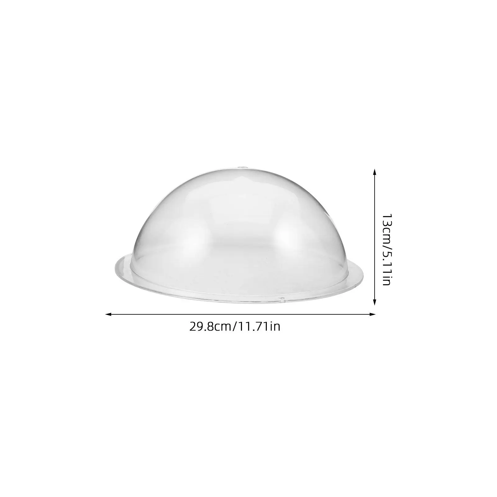 Community Landscape Light Cover 12 Inch Clear Acrylic Shatterproof Round Garden Path Lamp Shade Replacement for Yard Park
