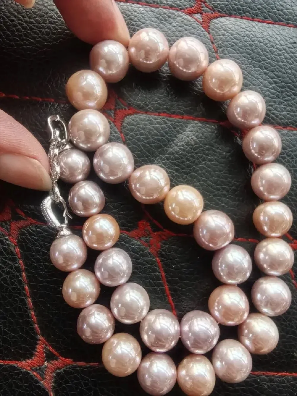 

Изысканное ожерелье AAAA 11-14 мм, жемчужное ожерелье Южных морей, 925 s/актическое фото, 18 дюймов