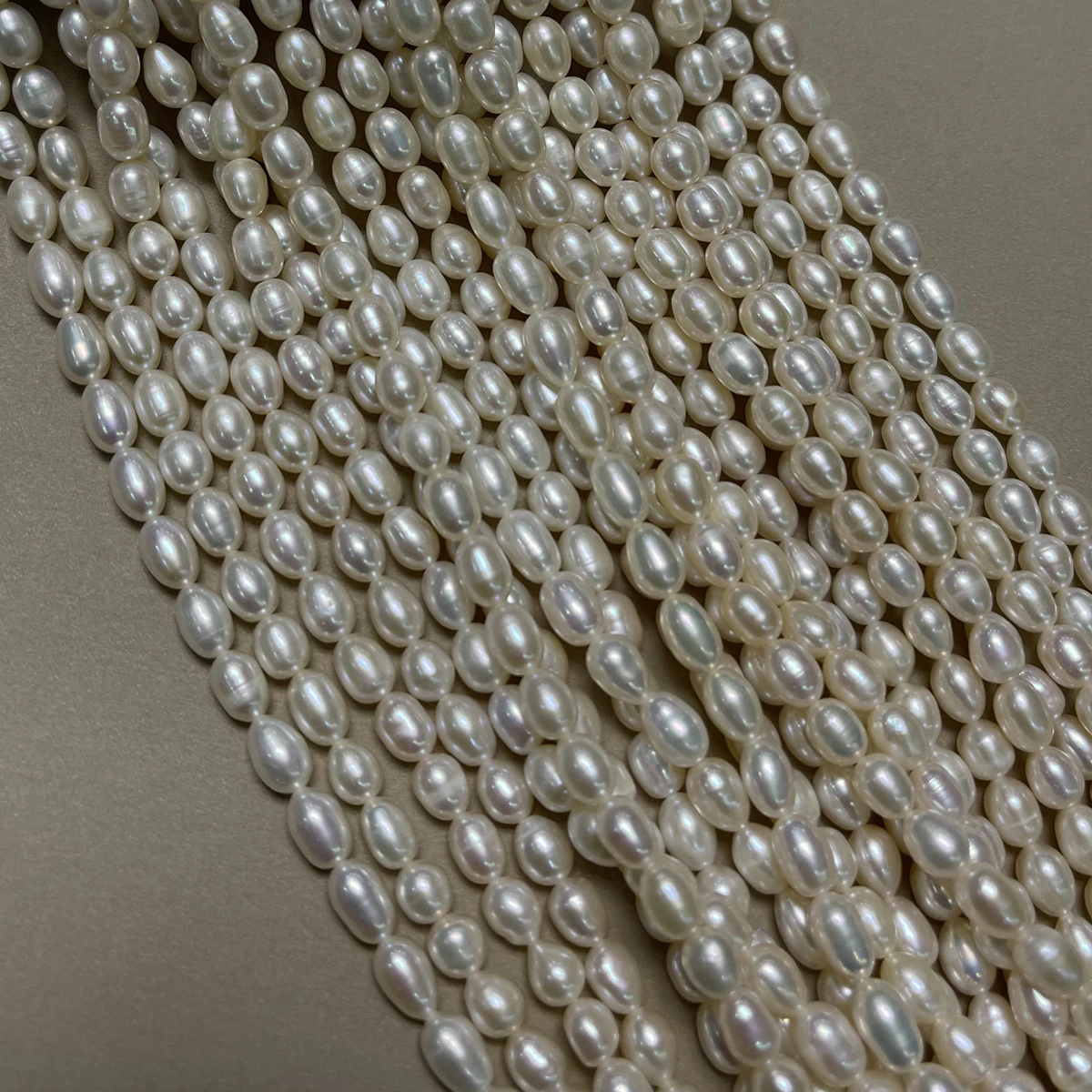 Natural Baroque Freshwater Pearl Beaded Oval Shape Loose Isolation Beads for Jewelry Making Diy Charm Bracelet Necklace Gift