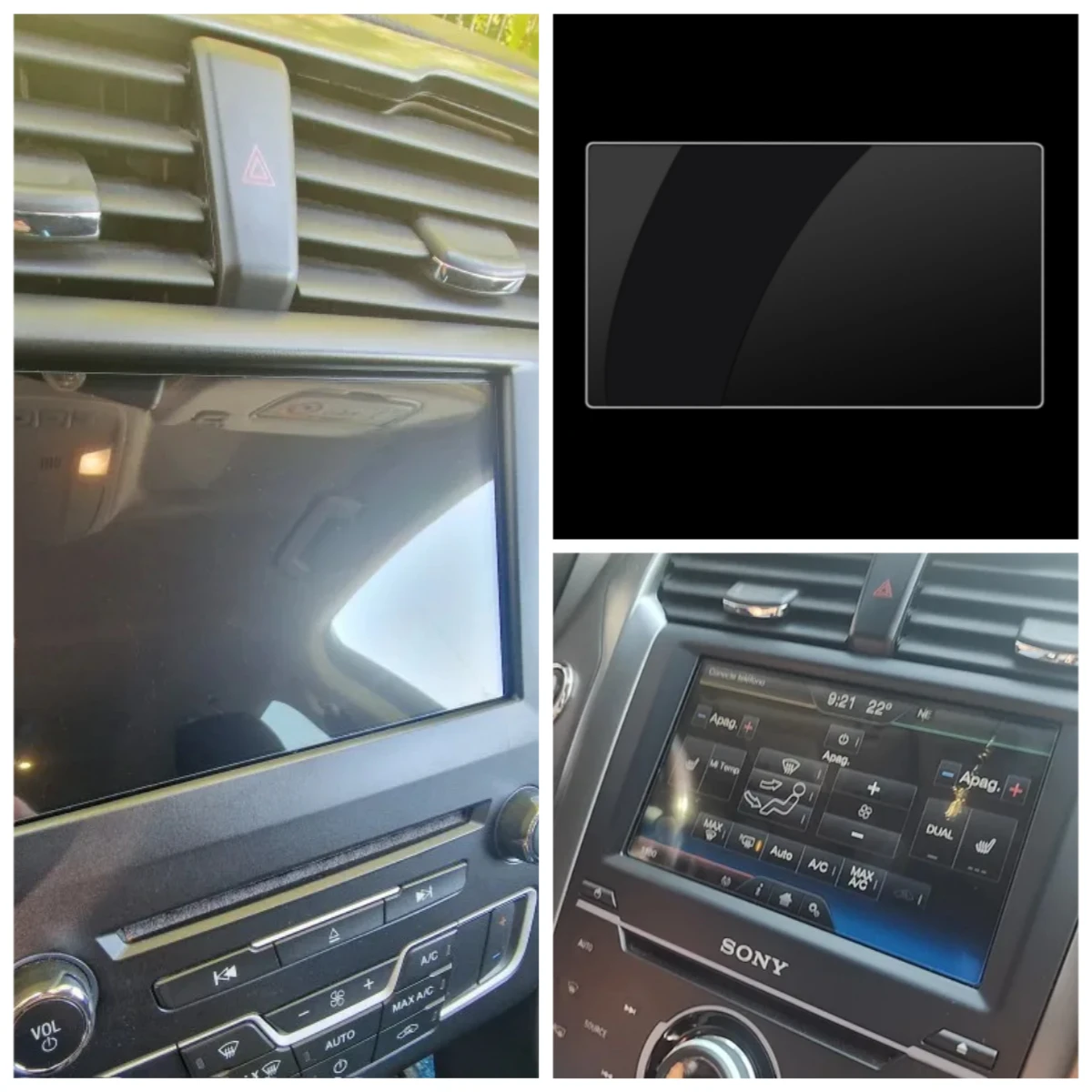 GPS Navigation Film for Ford Mondeo Fusion 2013 - 2019 LCD Screen Film Protector Sticker PVC/Tempered Glass Interior Accessories