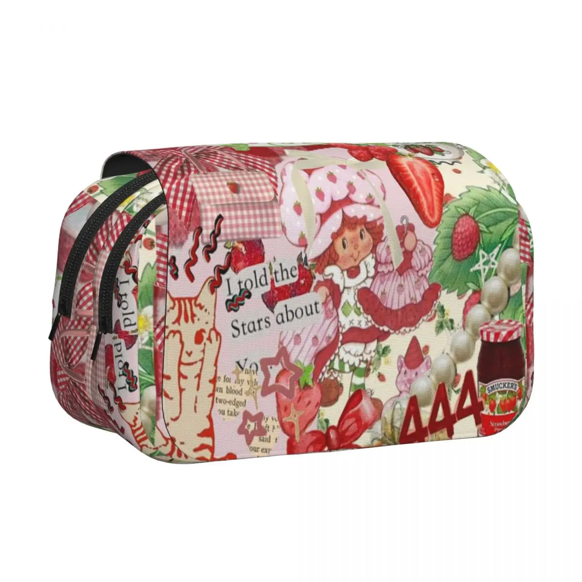 Like Strawberry ShortCake Pencil Cases Pen Holder Hard Shell Leather Large Capacity Pen Box Pencil Bag for Boy Girl School