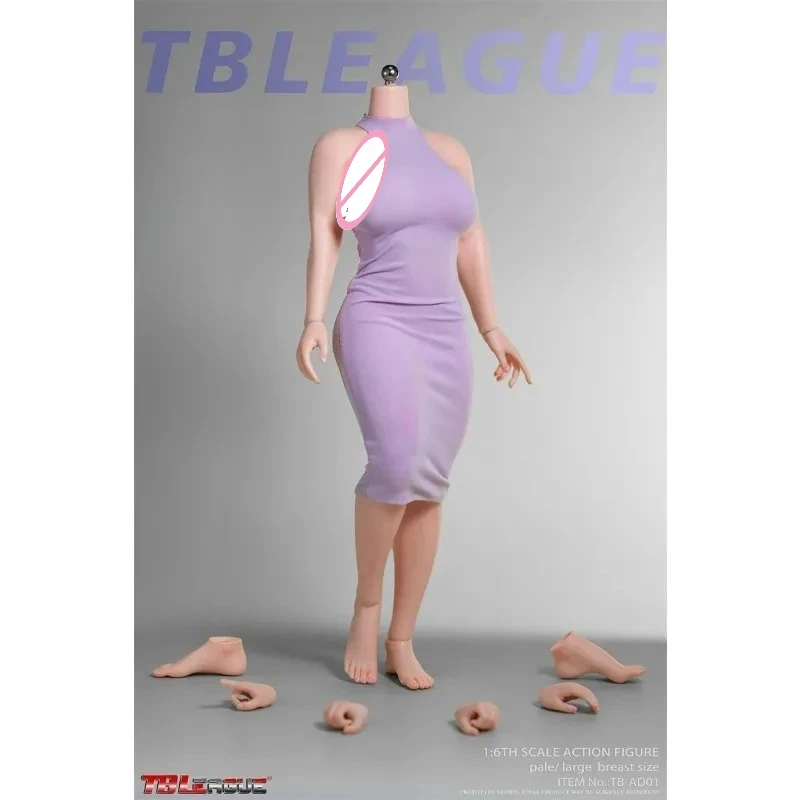 1/6 スケール TB-AD01/02 女性兵士巨乳シームレス超柔軟なボディモデル