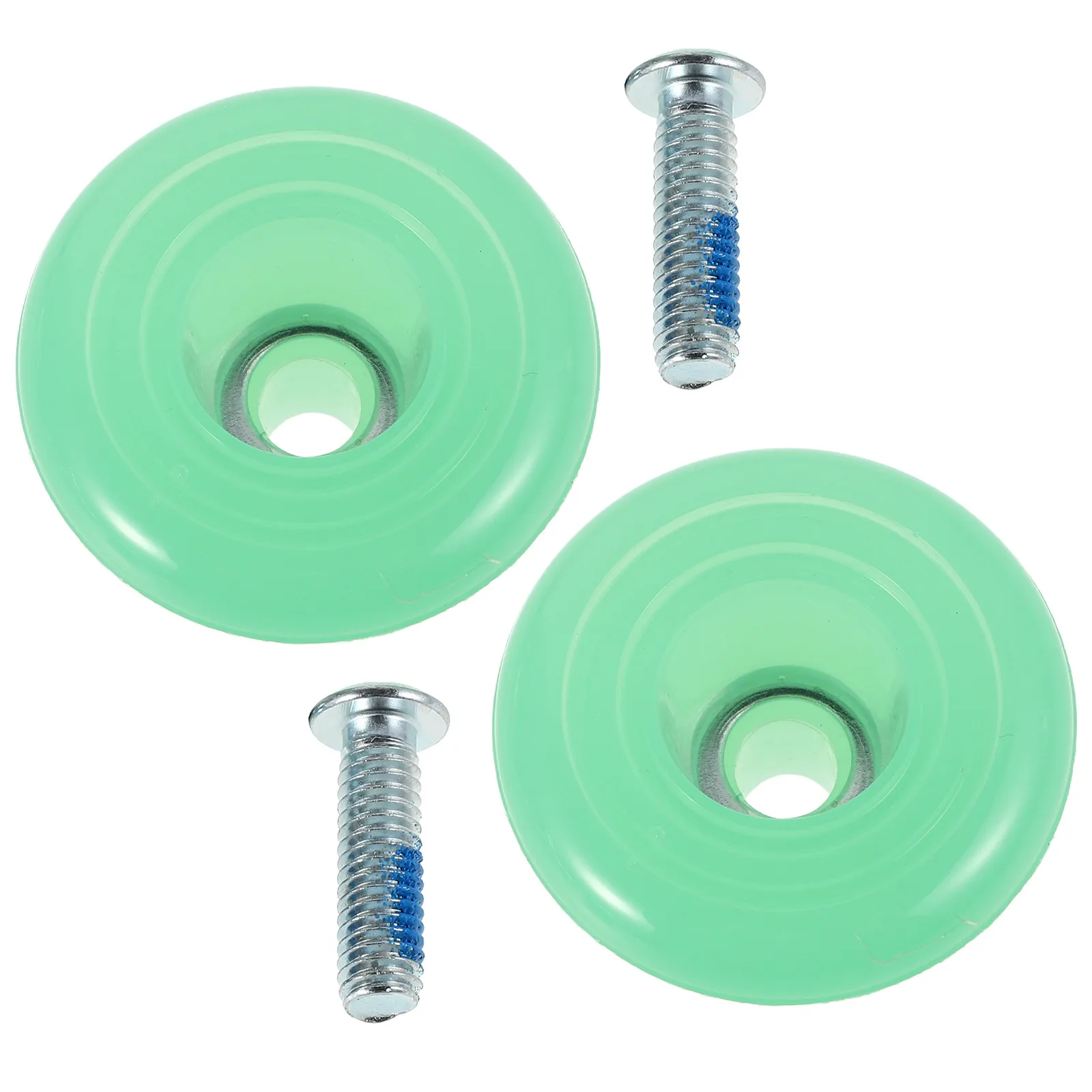 

1Pair PU Roller Skate Brake Stops Double Row Toe Jam Plugs Durable Easy Install for Quad Skates Skateboard Parts