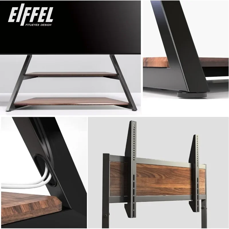 FITUEYES ออกแบบทีวีขนาดใหญ่ขาตั้งสําหรับ 75 77 85 86 90 100 นิ้วทีวี,Heavy Duty TV Stand Mount