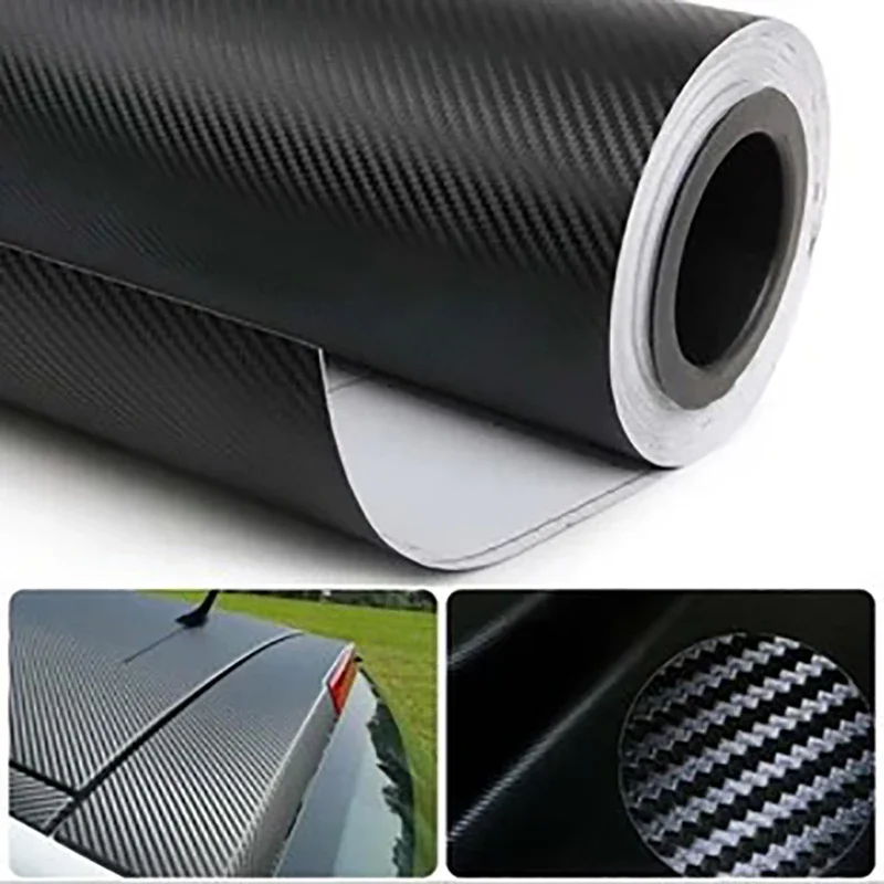 

500cmx60cm Waterproof DIY Motorcycle Sticker Car Styling 3D Car Carbon Fiber Vinyl Wrap Roll Film Car Accessories Decal Film