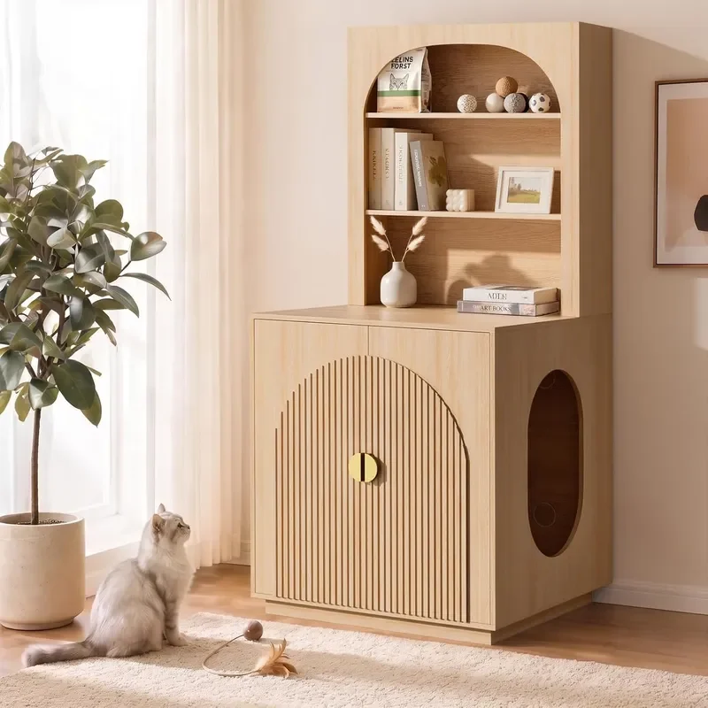 Extra Large Litter Box Enclosure for Self-Cleaning Litter Boxes