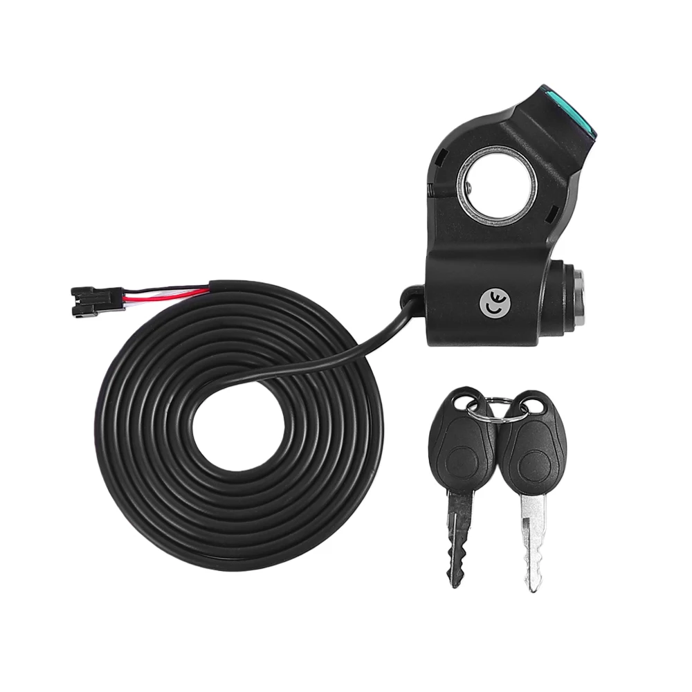 سكوتر كهربائي الإبهام خنق الفولتميتر الجهد الرقمي عرض التبديل الطاقة ل صفر 8X 10X 11X مفتاح إشعال مفتاح الطاقة قفل