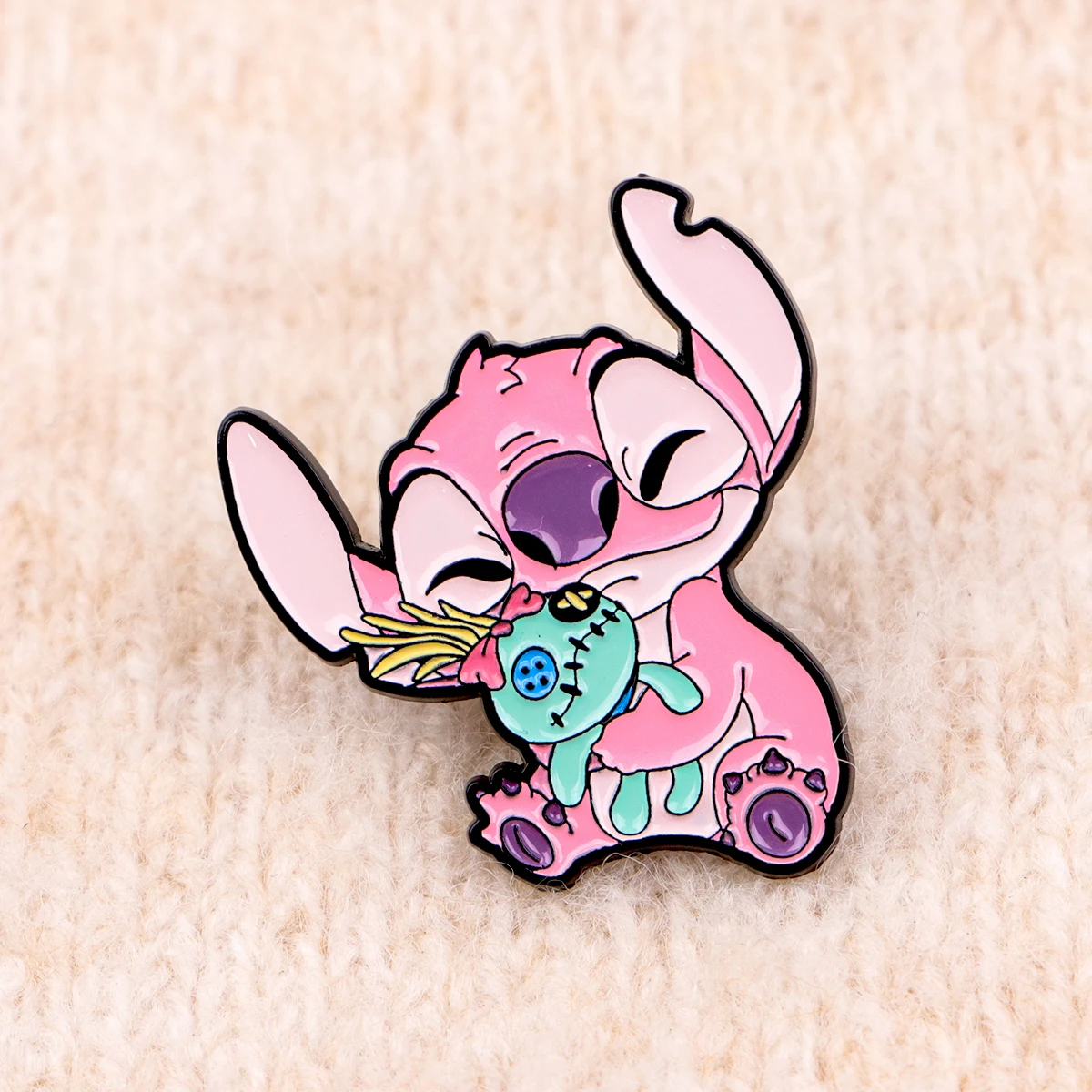 لطيف أنيمي الحيوان غرزة المينا دبوس شخصيات كرتونية بروش التلبيب شارة بدبوس على ظهره الملابس والاكسسوارات الأزياء والمجوهرات هدية