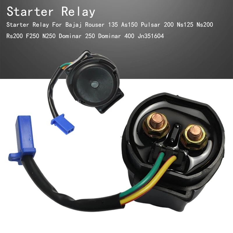 

Starter Relay For Bajaj Rouser 135 As150 Pulsar 200 Ns125 200 Rs200 F250 N250 Dominar 250 r400 Jn351604
