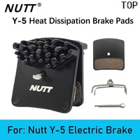 NUTT 4 Piston Bike Brake Pads Resin Ceramics Heat Dissipation for Nutt Y-5 Electric Brake Scooter Hydraulic Bicycle Caliper