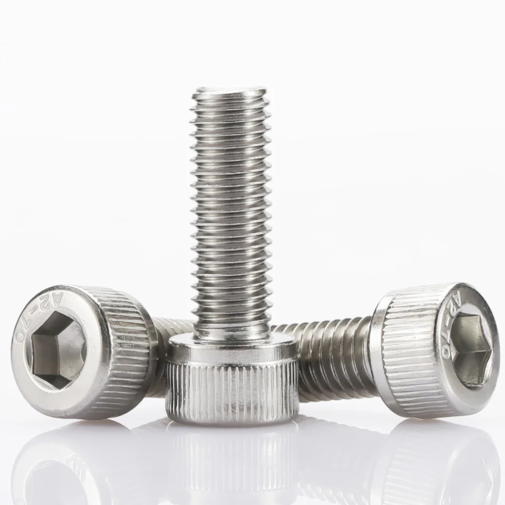 M3 3-130mm 304 Stainless Steel Hexagon Hex Socket Smooth Cap Head Allen Screw Bolt Cheese Head Inside Hexagonal Bolt