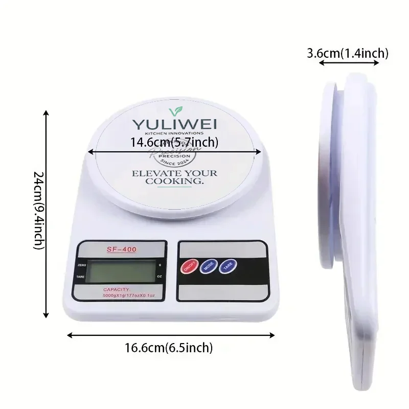 Digital food scale 10kg/1g electronic kitchen weight scale g/oz weight loss meal prepara cookin baking balance High precis scale