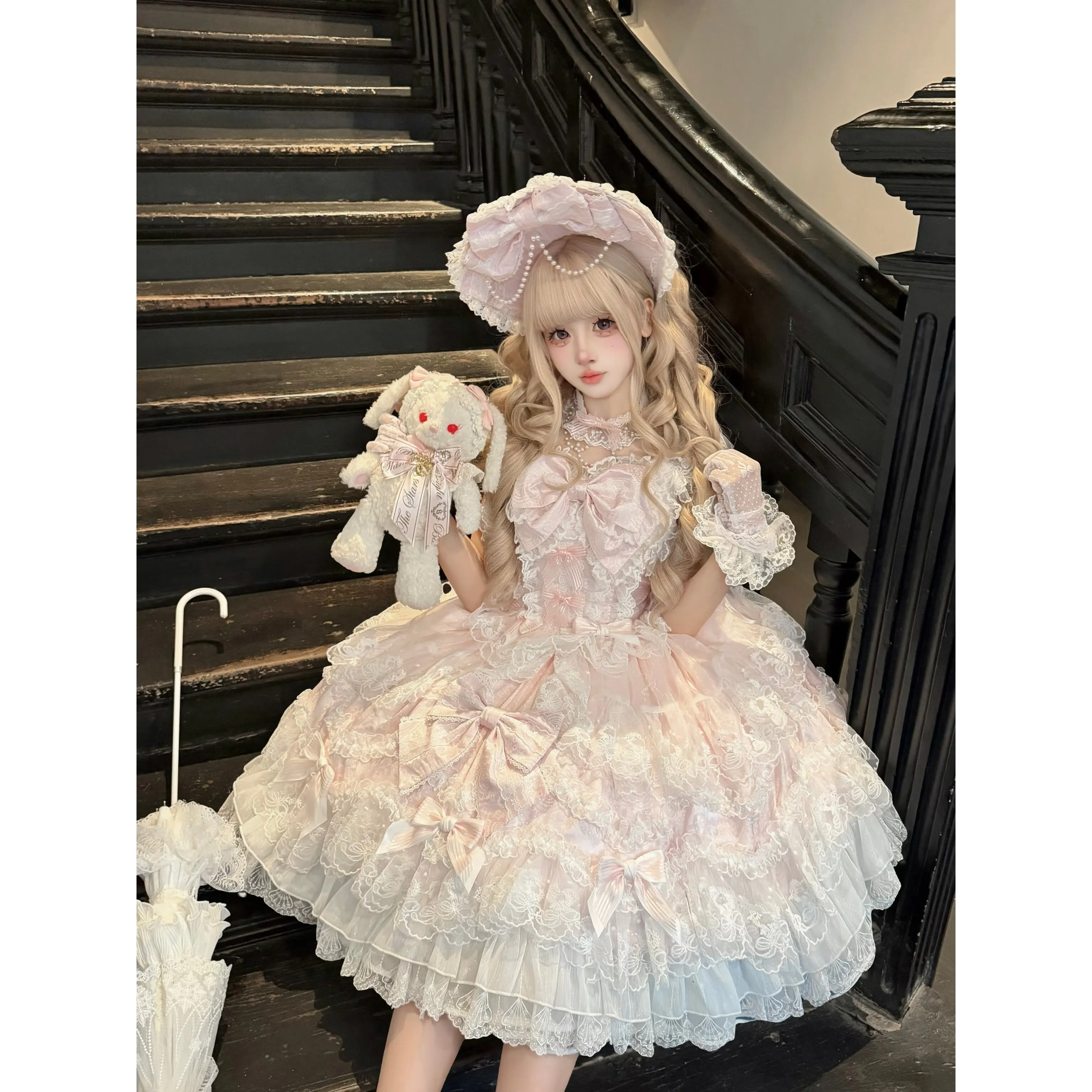 

HarajukuDesigning a Light Flower BrideLolitaWestern style JSK camisole dress for spring lolita dress