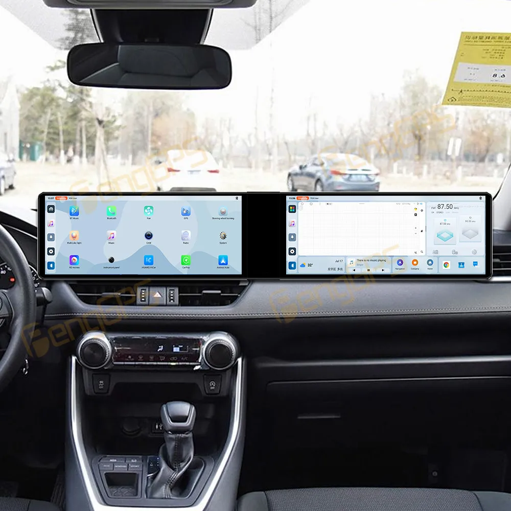 

Android 14 Dual Screen Car Radio Carplay For Toyota RAV4 2020-2022 Multimedia Player Stereo GPS Navigation Qualcomm Host DSP