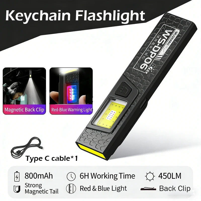 Led Cob Flashlight …