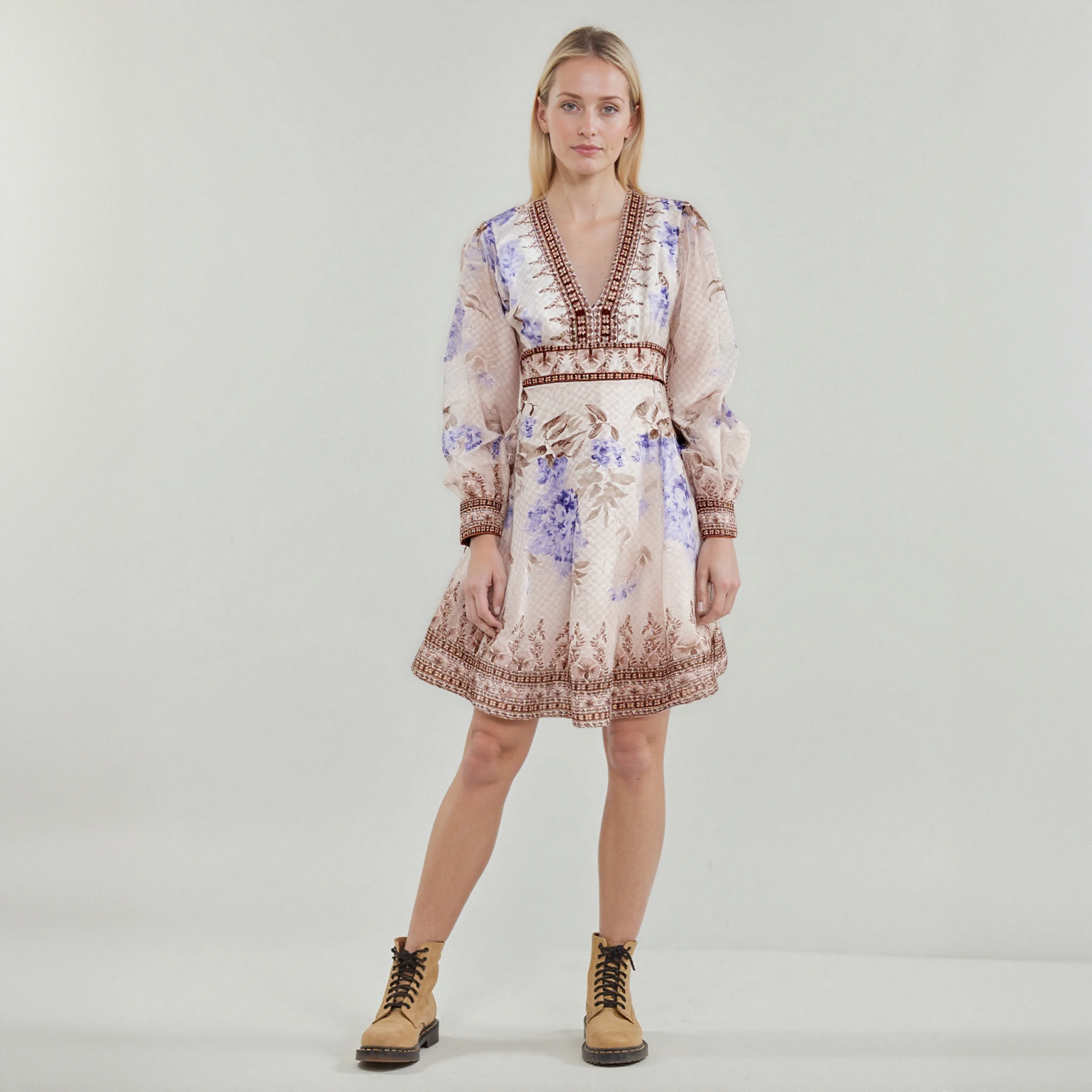 

Floral Linen Women's Dress, Elegant Dresses for Beach Vacations, Party Dresses, Summer Fashion for Women, High-Quality Skirts fo