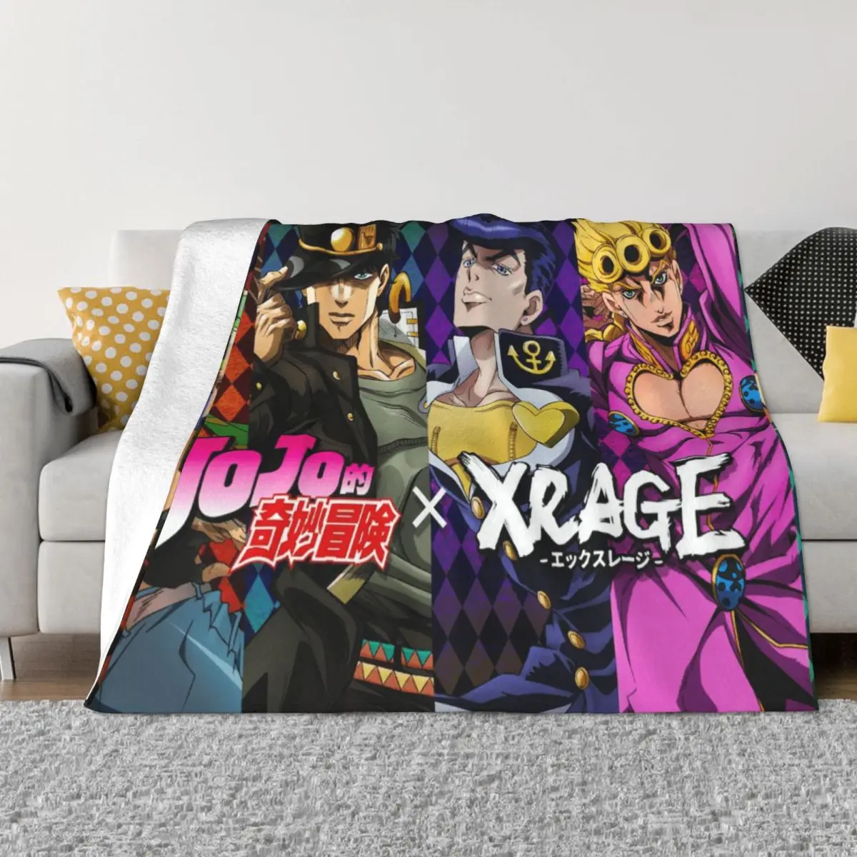 JoJo 001139 Anime Blankets print blanket Couple Blankets blankets for winter Throw Blanket