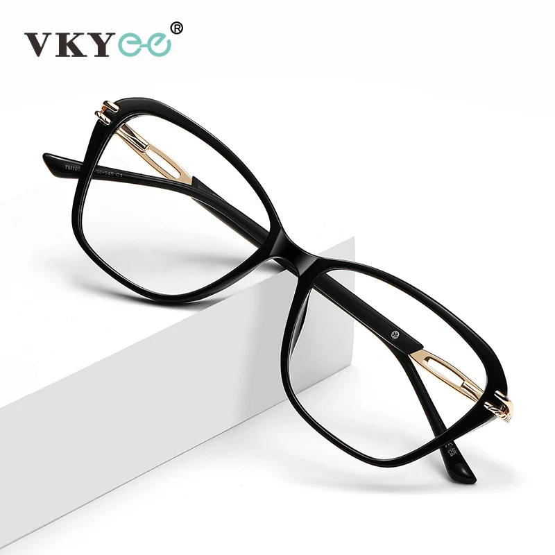 

VICKY Fashion New Style Geometric Personality Frames Minimalist Design Women's Anti-Blue Light Glasses Customizable Prescription