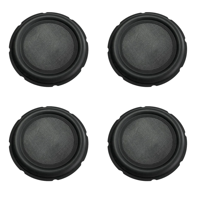 4X 8 Inch Bass Speaker Passive Radiator Auxiliary Rubber Vibration Plate Subwoofer Replacement