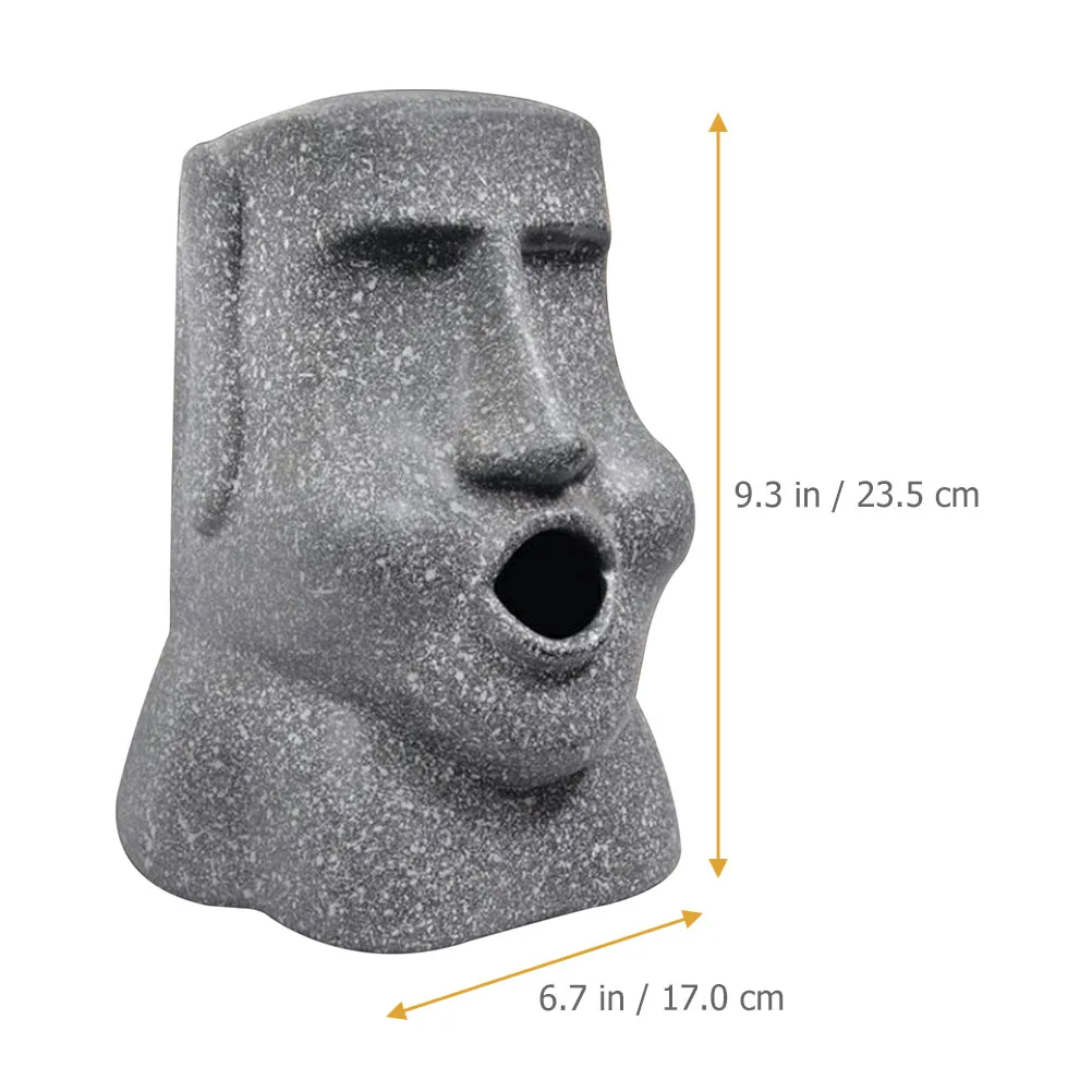 

Moai Face Tissue Box Napkin Holder Creative Resin Decorative Paper Towel Unique Bedroom Kitchen Home Office Use