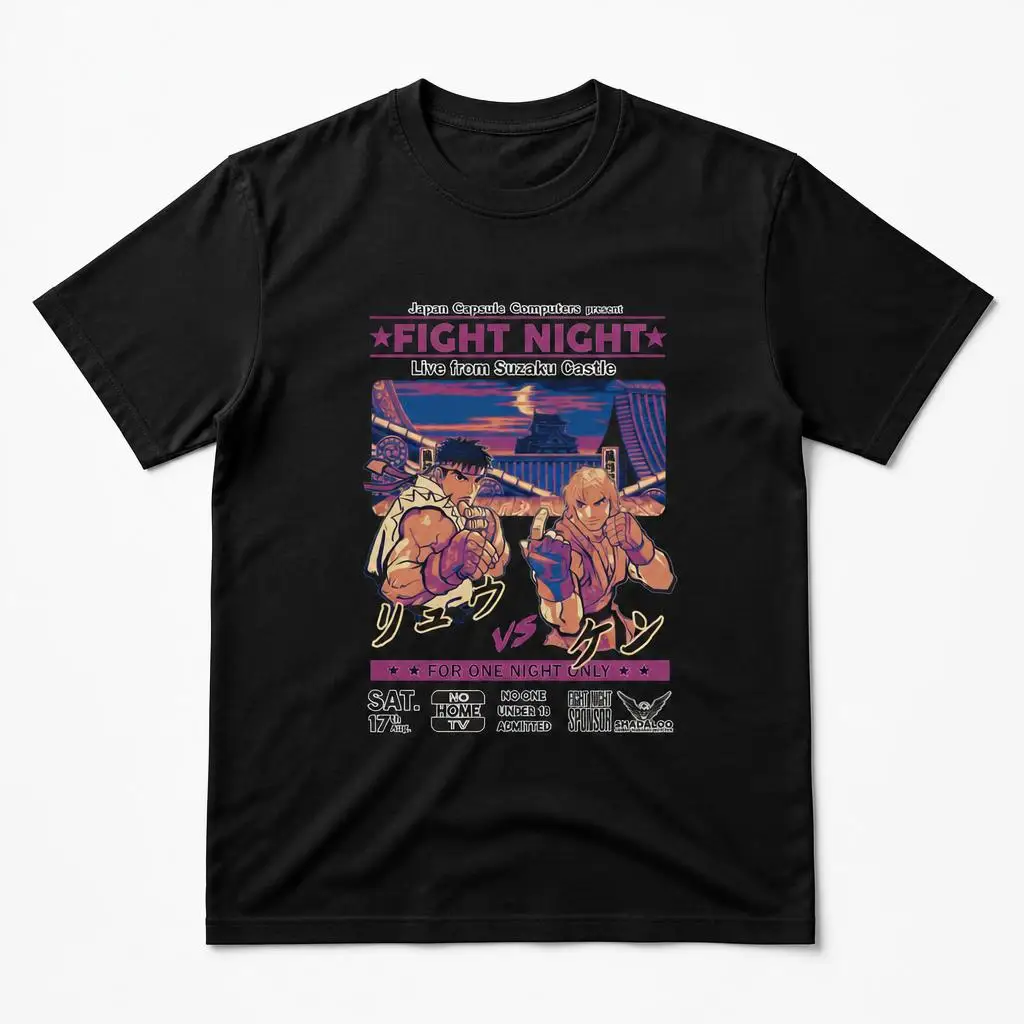 Live from Suzaku Castle Street Fighters Men Retro T Shirt 100% Cotton Clothing Fun Short Sleeve Tee Gift T-Shirts