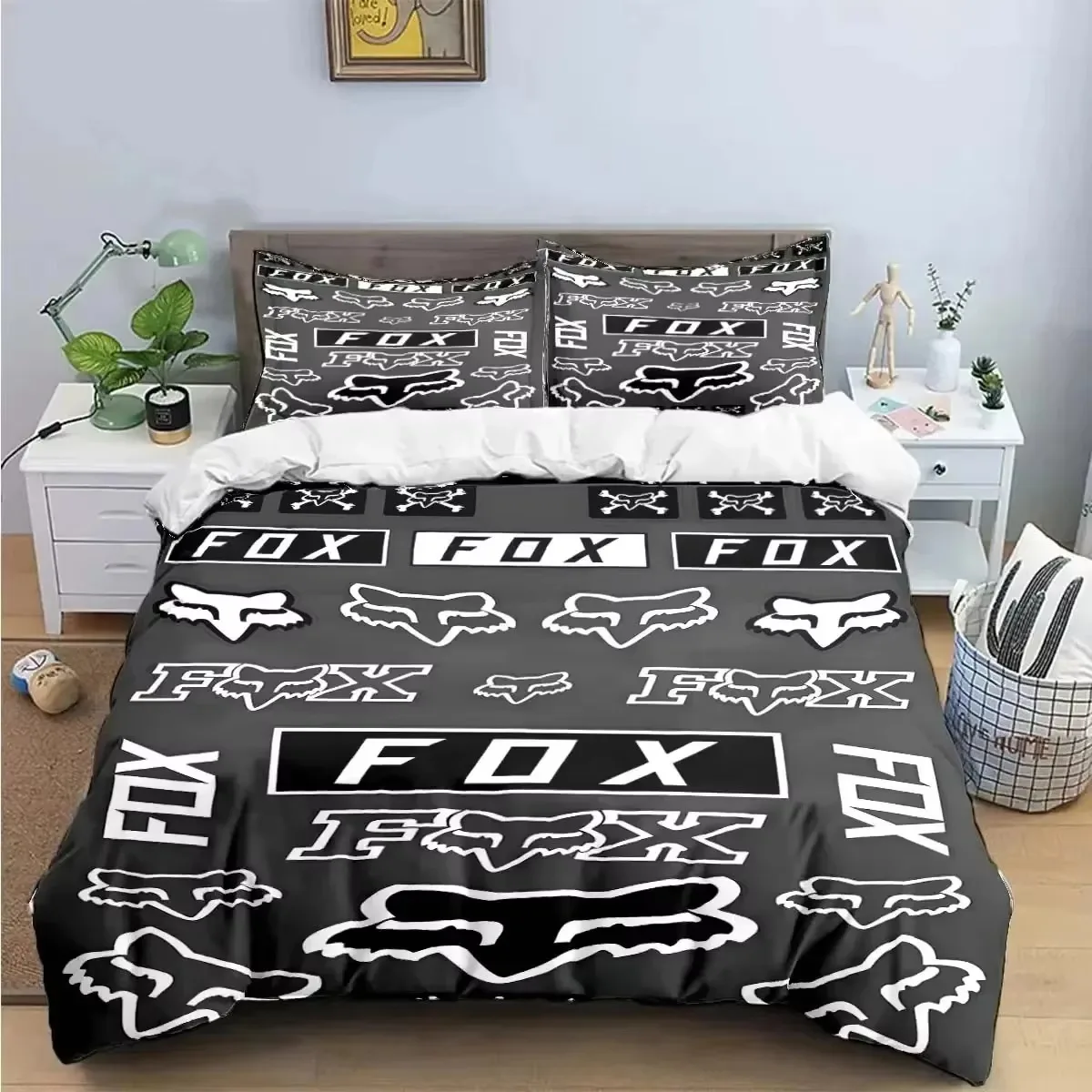 3d Print F-Fox Head Pattern Bedding Sets Exquisite Bed Supplies Set Duvet Cover Comforter Set Bedding Set Luxury Birthday Gift