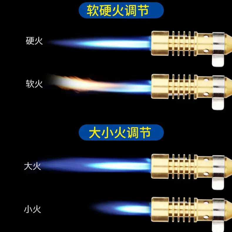 Multifunction Welding-Burner Welding Gas Burner Flame Gas Torch Flame Gun Blow for BBQ Camping Cooking Lighter Heating Camping