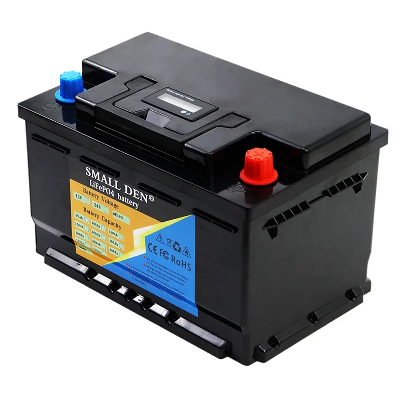 12V 60Ah LiFePO4 Battery Pack Automatic car starter High power built-in BMS For 12.8v Car lighter Portable Cell+14.6V10A Charger