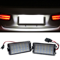 Car LED License Plate Lights Number Plate Lamp Replacement Canbus Error Free Car 12V Light For Seat Altea Ibiza 6L Arosa Cordoba