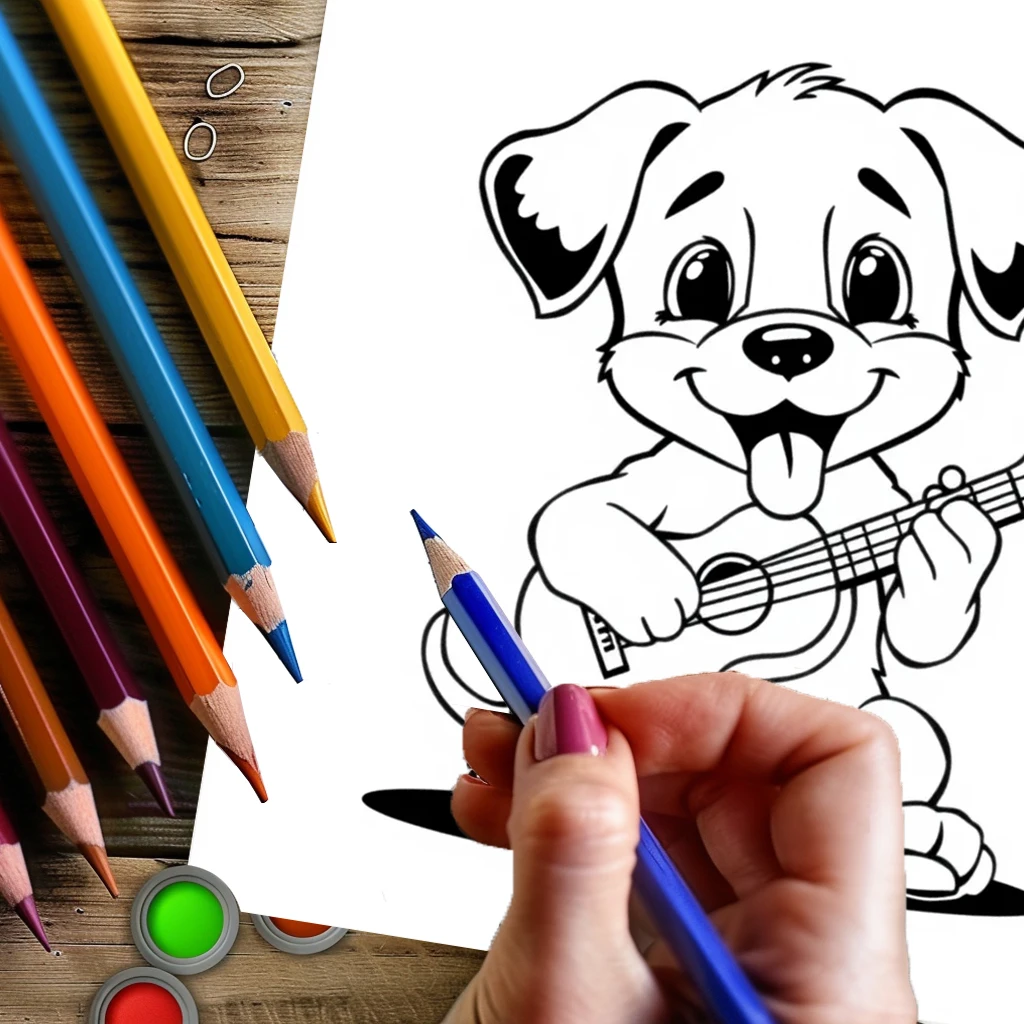 28 صفحة كتاب تلوين موسيقي الحيوانات لتقليل التوتر للبالغين |   كتاب تلوين لتخفيف التوتر وتقليل المزاج