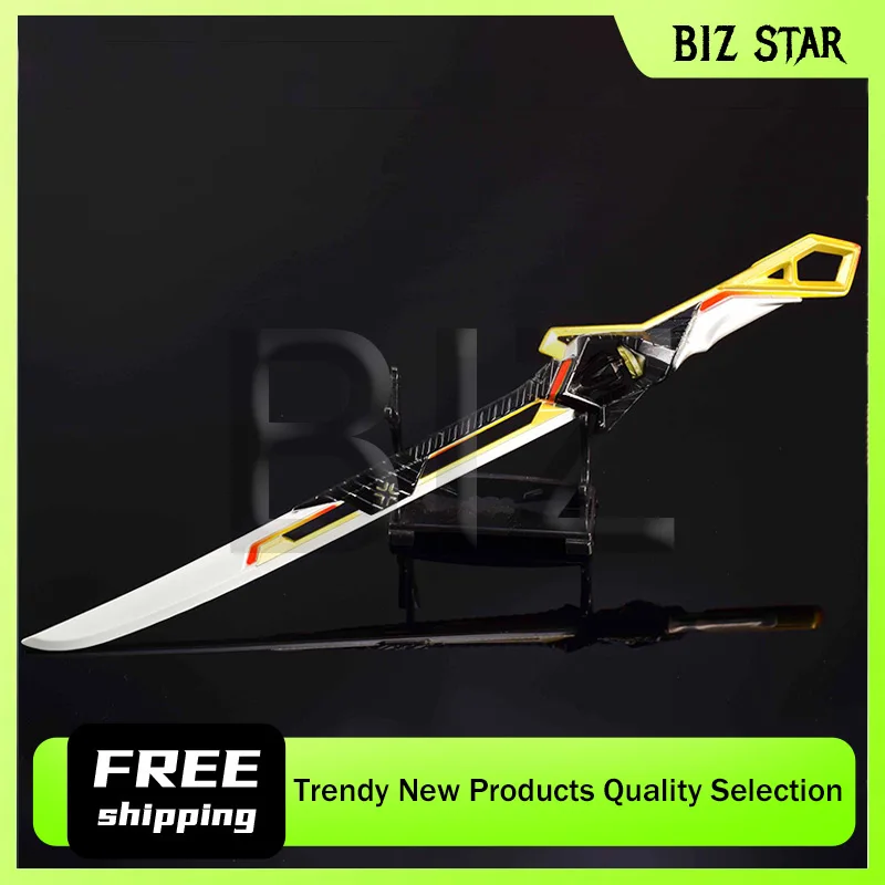 Figurines périphériques de jeu Valorant 30cm/11.81 pouces, couteau droit de championnat, artisanat en métal, modèle de jouet, ornement, affichage de bureau, cadeau