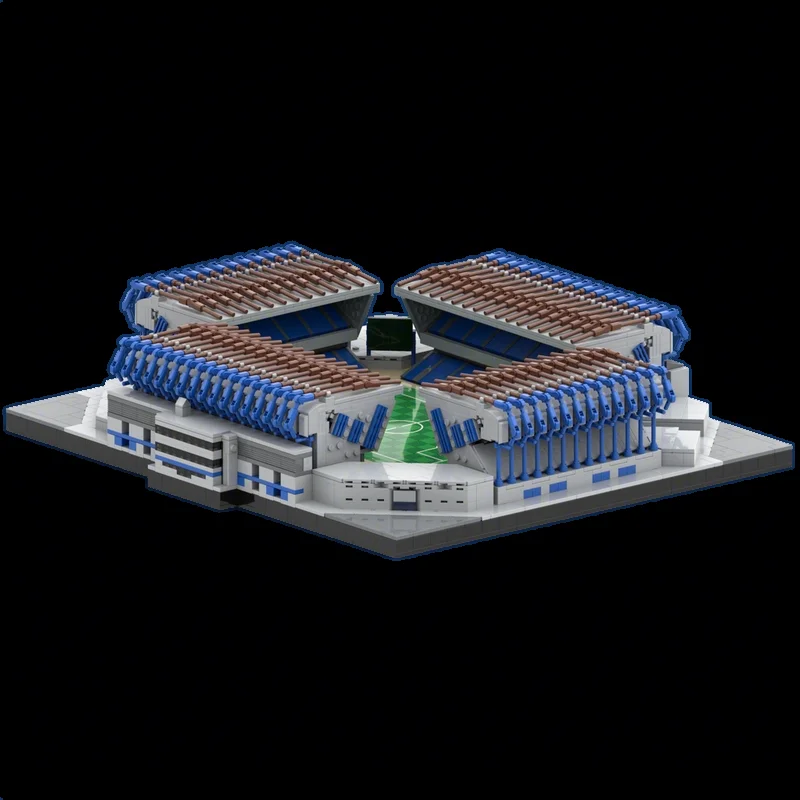 3564 pièces MOC Le modèle de terrain de football sportif, blocs de construction d'architecture, assemblage DIY, éducation créative, idée de cadeau de Noël